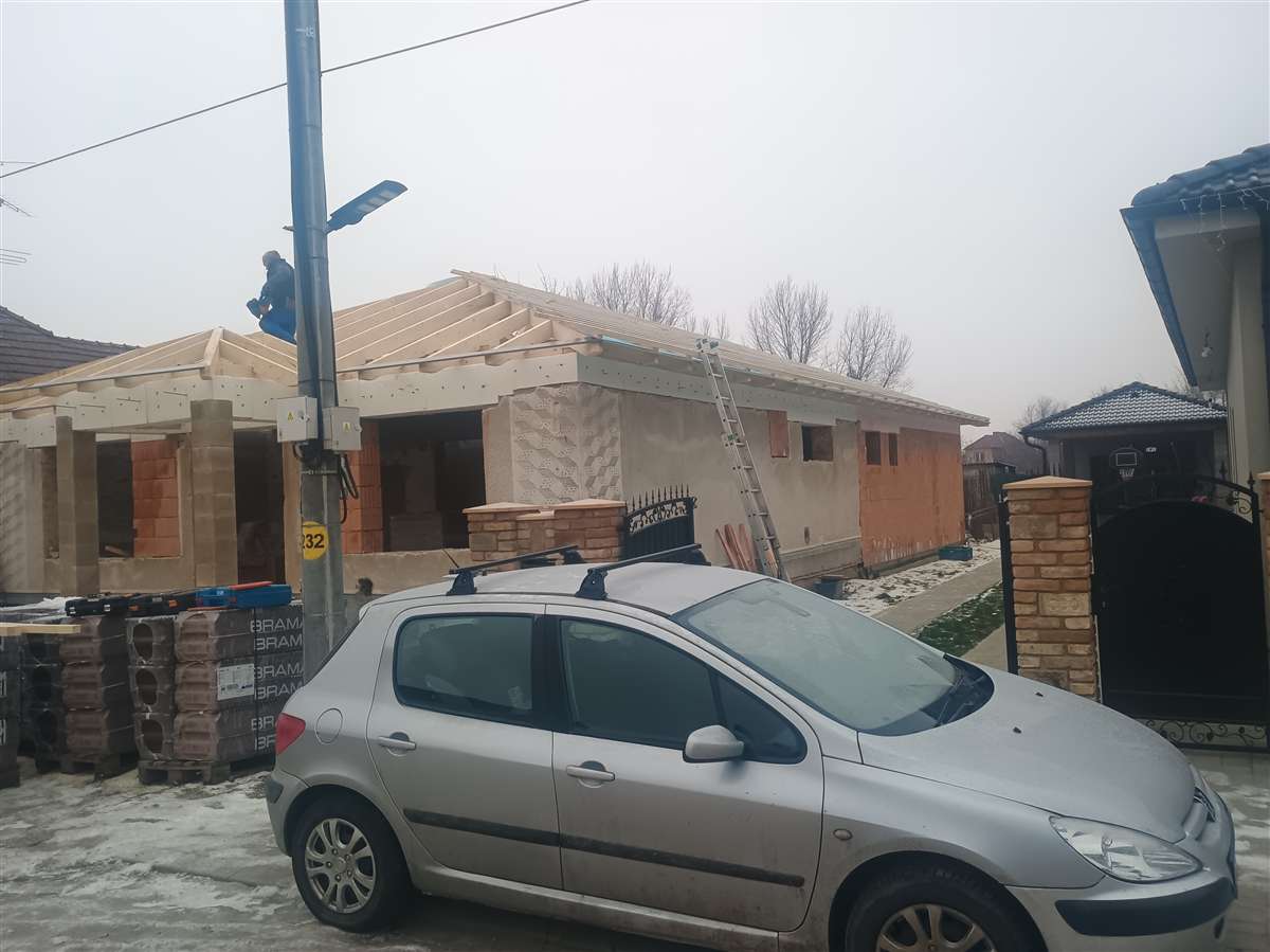Konštrukcia krovu Trstice